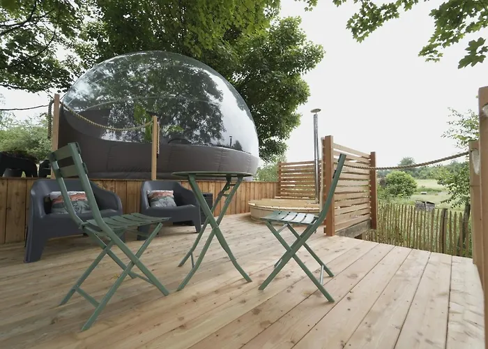 بيت خشبي Bulles Odette & Ginette Et Tiny House Suzette 