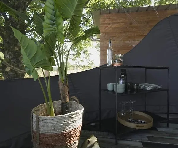 بيت خشبي Bulles Odette & Ginette Et Tiny House Suzette 