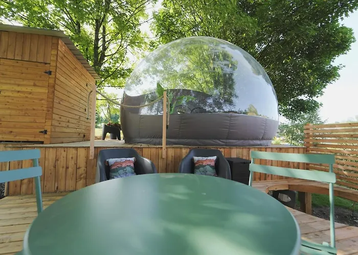 بيت خشبي Bulles Odette & Ginette Et Tiny House Suzette 