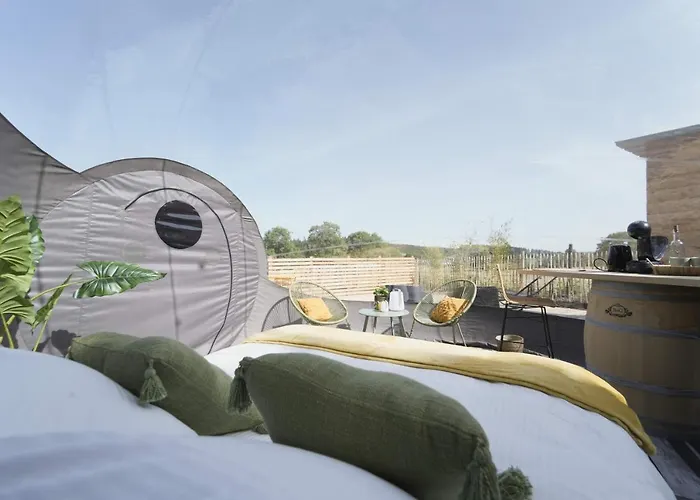 بيت خشبي Bulles Odette & Ginette Et Tiny House Suzette 