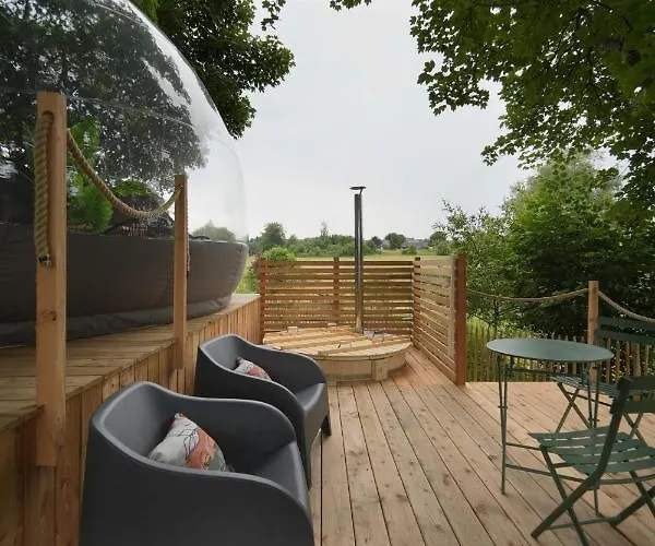 بيت خشبي Bulles Odette & Ginette Et Tiny House Suzette 